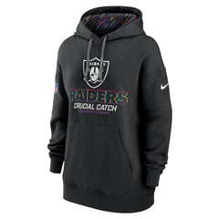 Las Vegas Raiders Women's 2024 NFL Crucial Catch Club Pullover Hoodie - Black for sale