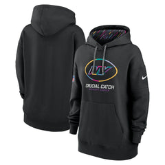 New York Jets Women's 2024 NFL Crucial Catch Club Pullover Hoodie - Black cheap