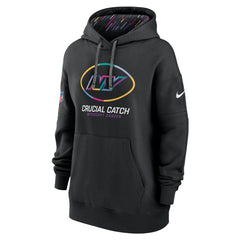 New York Jets Women's 2024 NFL Crucial Catch Club Pullover Hoodie - Black cheap