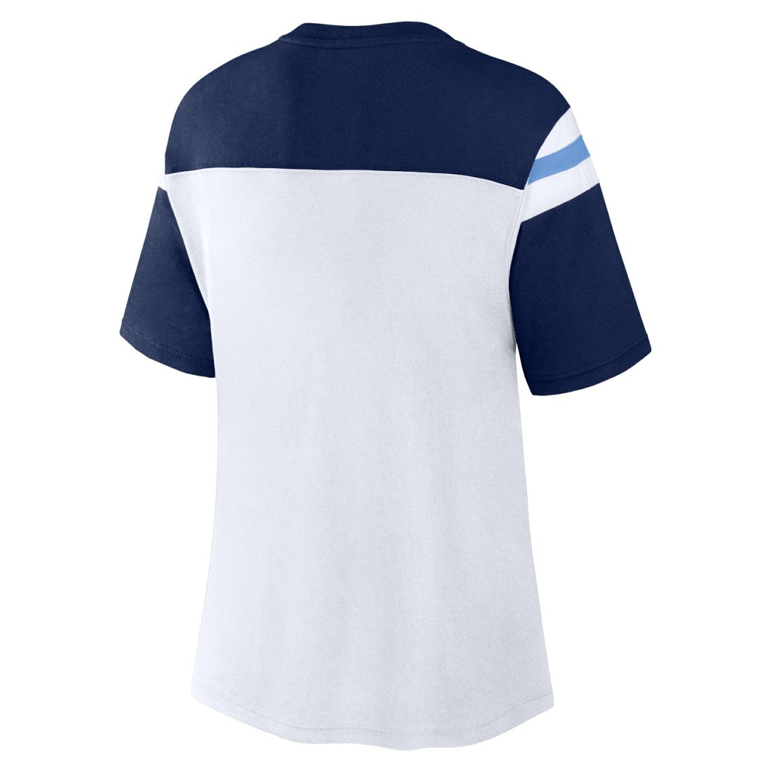 Tennessee Titans Women's Cheer Chant Fashion Crop Top - White/Navy cheap