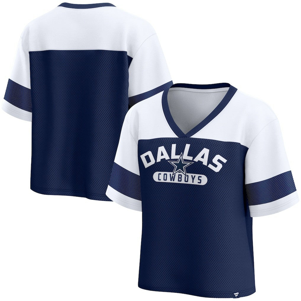 Dallas Cowboys Women's Homeschool Jersey Poly V-Neck
Fashion Top - Navy/White online