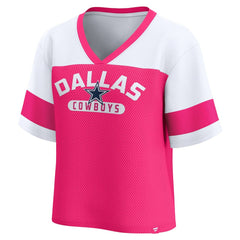 Dallas Cowboys Women's Homeschool Jersey Poly V-Neck
Fashion Top - Pink/White outlet