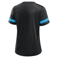 Carolina Panthers Women's Play Script Lace-Up T-Shirt - Black sale