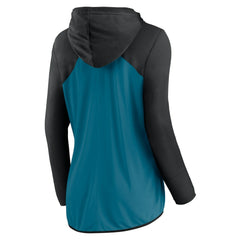 Jacksonville Jaguars Women's Script Full-Zip Hoodie - Teal/Black sale