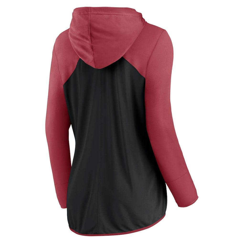 Arizona Cardinals Women's Script Full-Zip Hoodie - Black/Cardinal discount
