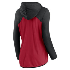 Atlanta Falcons Women's Script Full-Zip Hoodie - Red/Black for sale