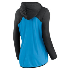 Carolina Panthers Women's Script Full-Zip Hoodie - Blue/Black outlet