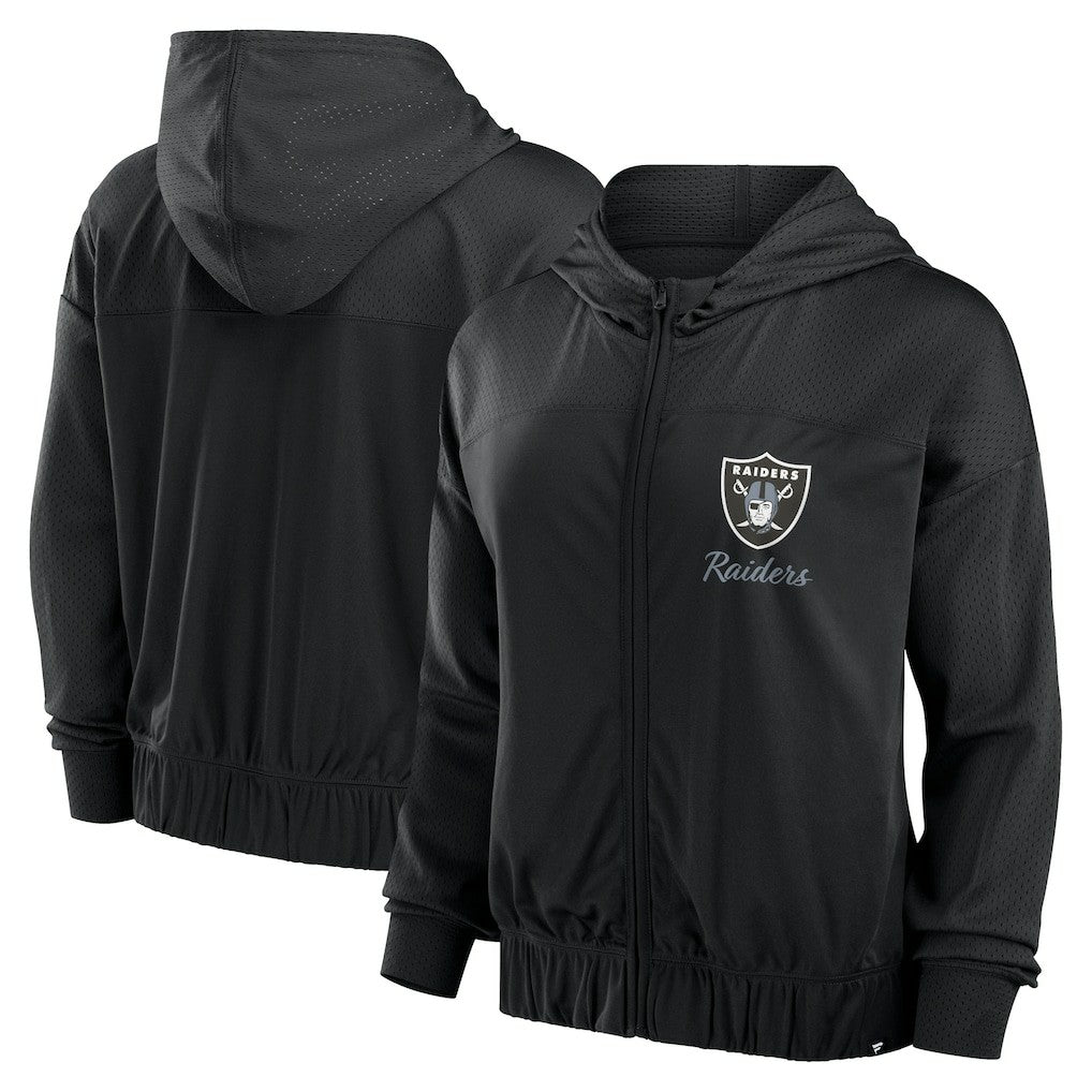 Las Vegas Raiders Women's Script Lock Full-Zip Hoodie - Black cheap