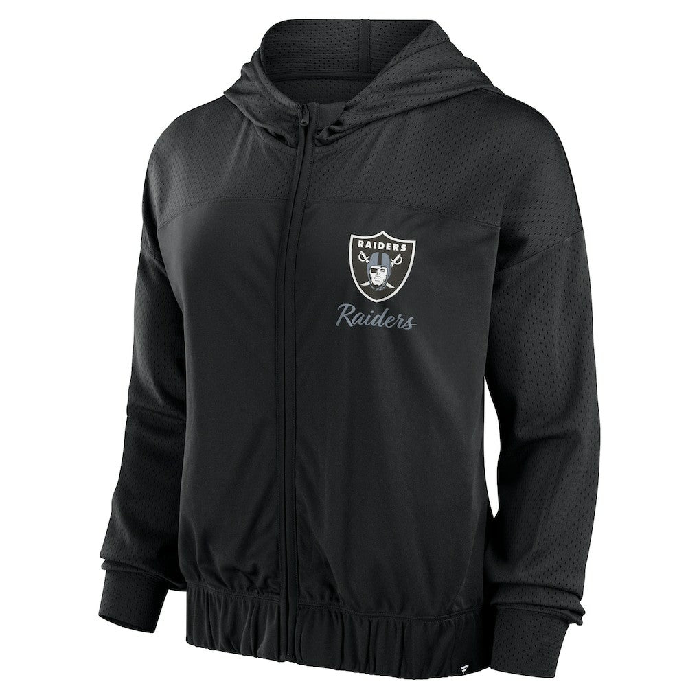Las Vegas Raiders Women's Script Lock Full-Zip Hoodie - Black cheap