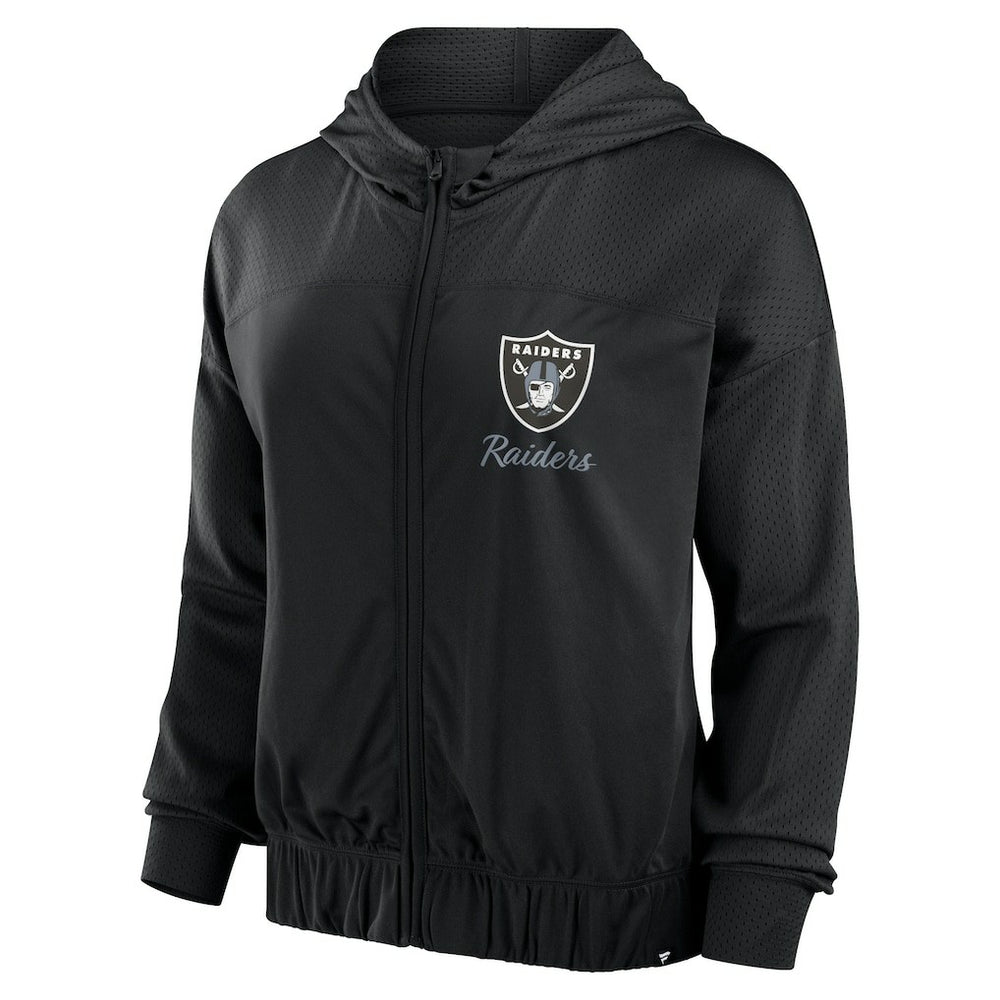 Las Vegas Raiders Women's Script Lock Full-Zip Hoodie - Black cheap