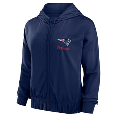 New England Patriots Women's Script Lock Full-Zip Hoodie - Navy online