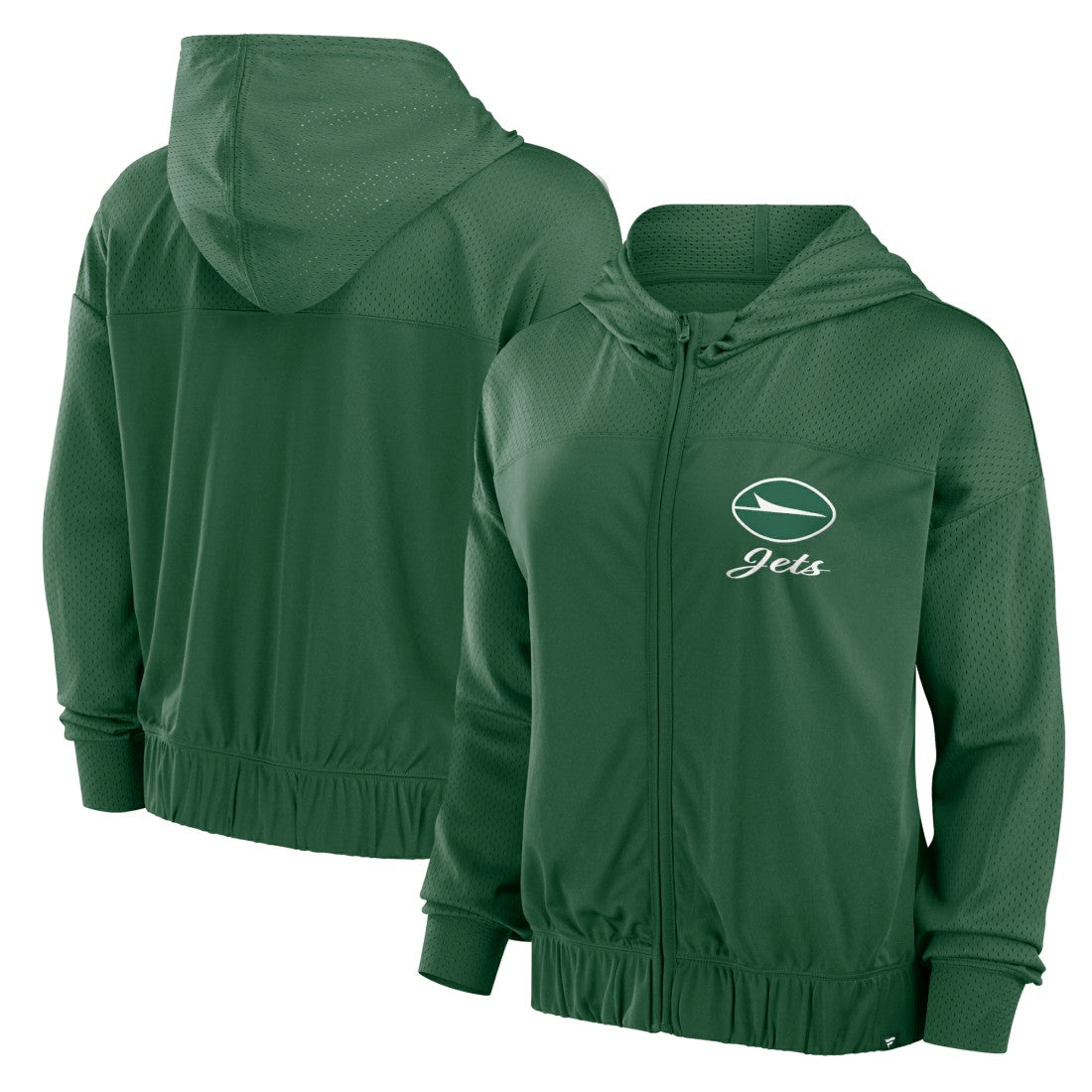 New York Jets Women's Script Lock Full-Zip Hoodie - Green for sale