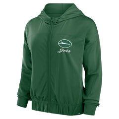 New York Jets Women's Script Lock Full-Zip Hoodie - Green for sale