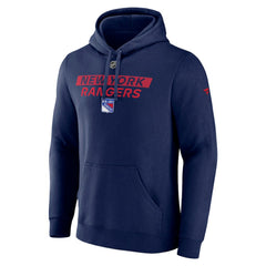 New York Rangers Fanatics Authentic Pro Core Primary Fleece Pullover Hoodie - Navy Hoodies