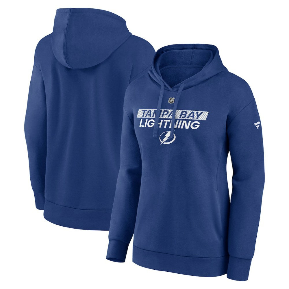 Tampa Bay Lightning Fanatics Women's Authentic Pro Core Primary Fleece Pullover Hoodie - Blue Hoodies