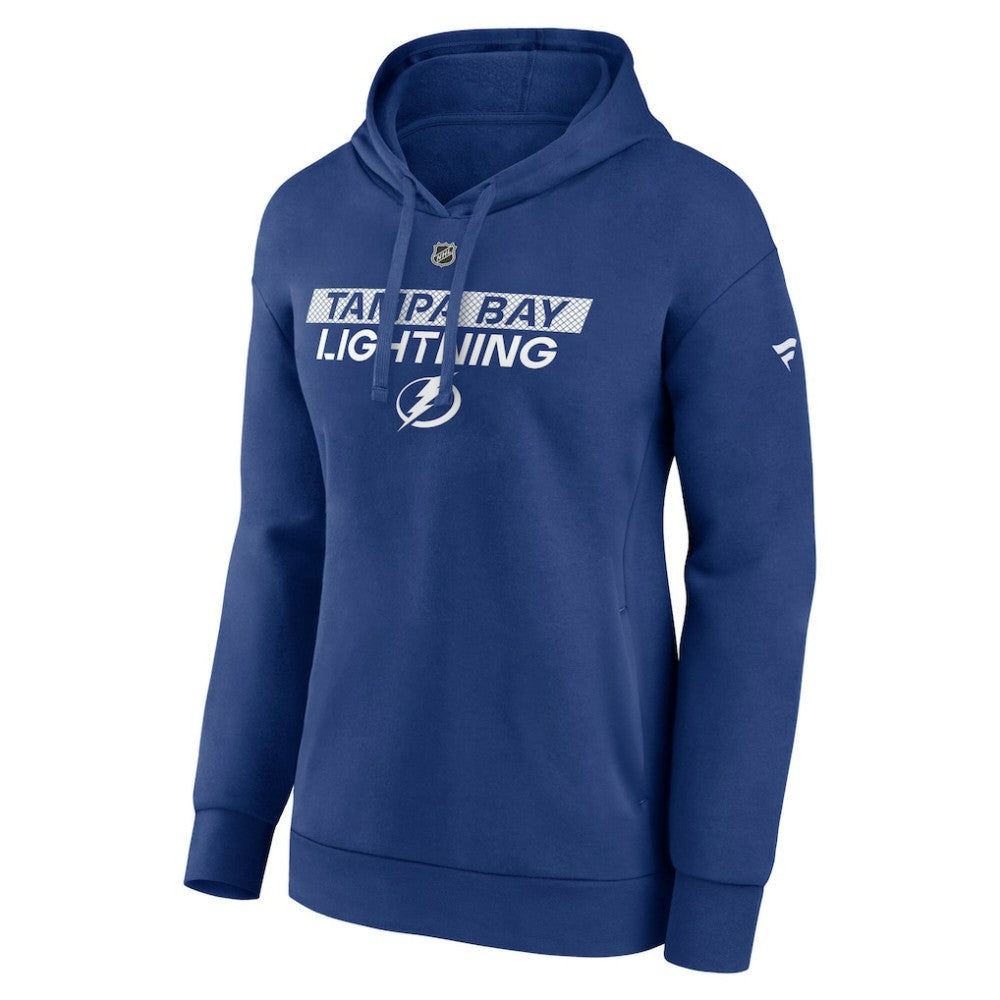 Tampa Bay Lightning Fanatics Women's Authentic Pro Core Primary Fleece Pullover Hoodie - Blue Hoodies