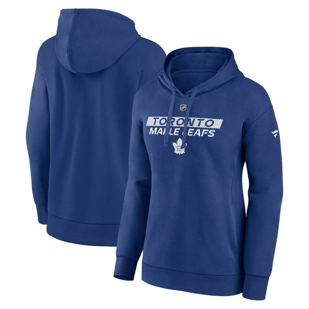 Toronto Maple Leafs Fanatics Women's Authentic Pro Core Primary Fleece Pullover Hoodie - Blue Hoodies