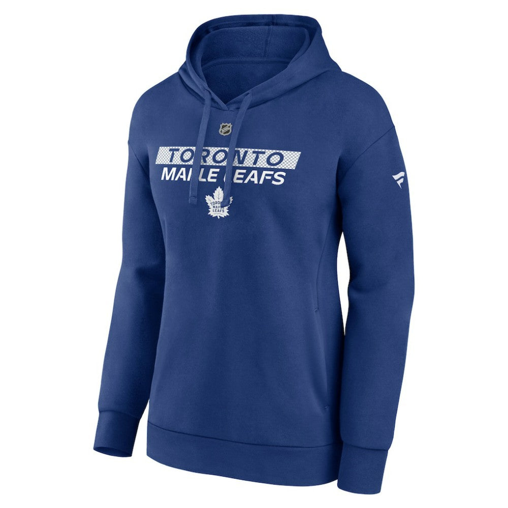 Toronto Maple Leafs Fanatics Women's Authentic Pro Core Primary Fleece Pullover Hoodie - Blue Hoodies