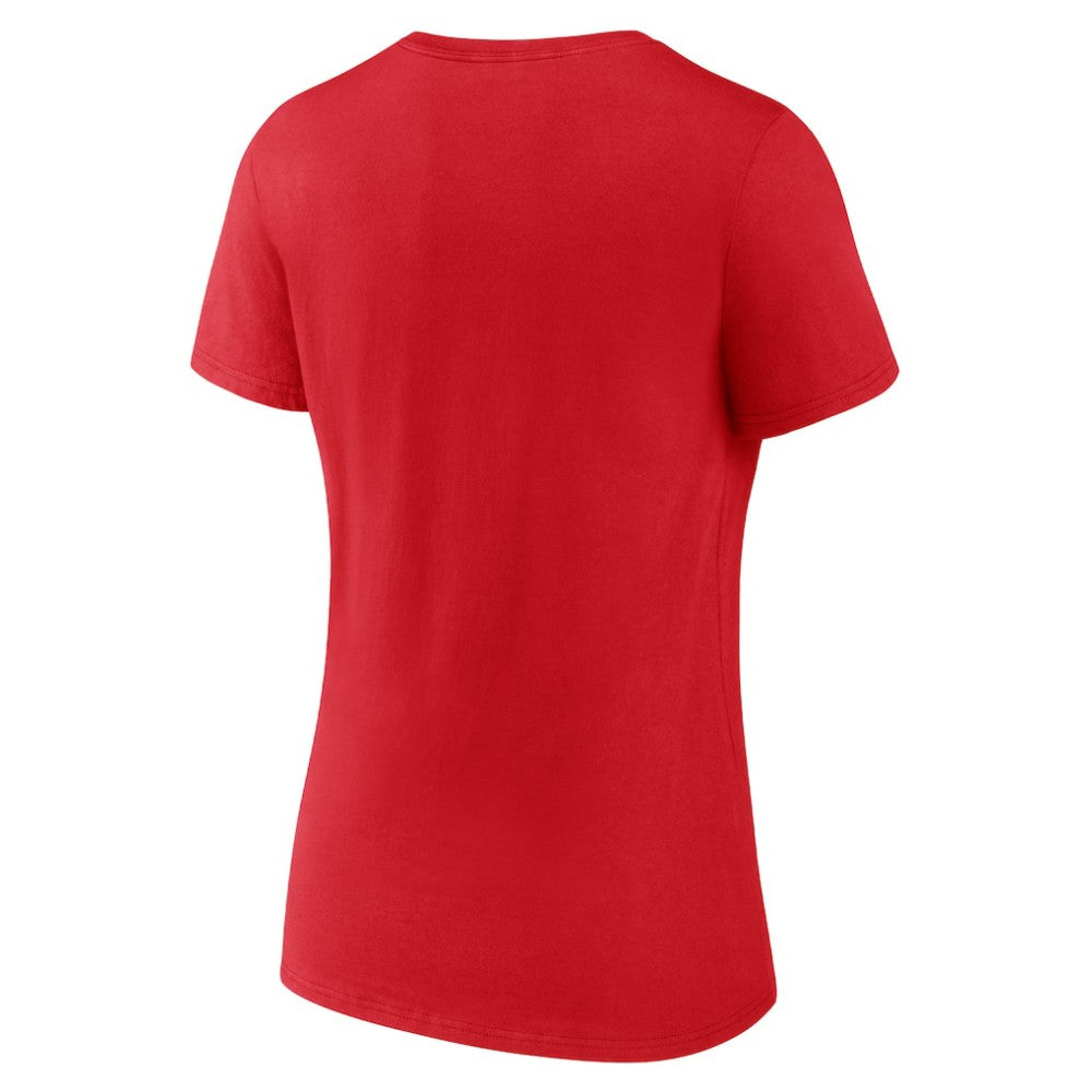 Chicago Blackhawks Fanatics Women's Authentic Pro Core Primary V-Neck T-Shirt - Red T-shirts