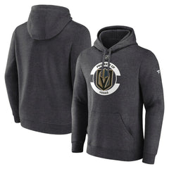 Vegas Golden Knights Fanatics Authentic Pro Core Secondary Fleece Pullover Hoodie - Heather Charcoal Hoodies