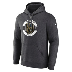 Vegas Golden Knights Fanatics Authentic Pro Core Secondary Fleece Pullover Hoodie - Heather Charcoal Hoodies