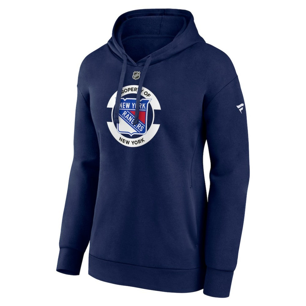 New York Rangers Fanatics Women's Authentic Pro Core Secondary Fleece Pullover Hoodie - Navy Hoodies