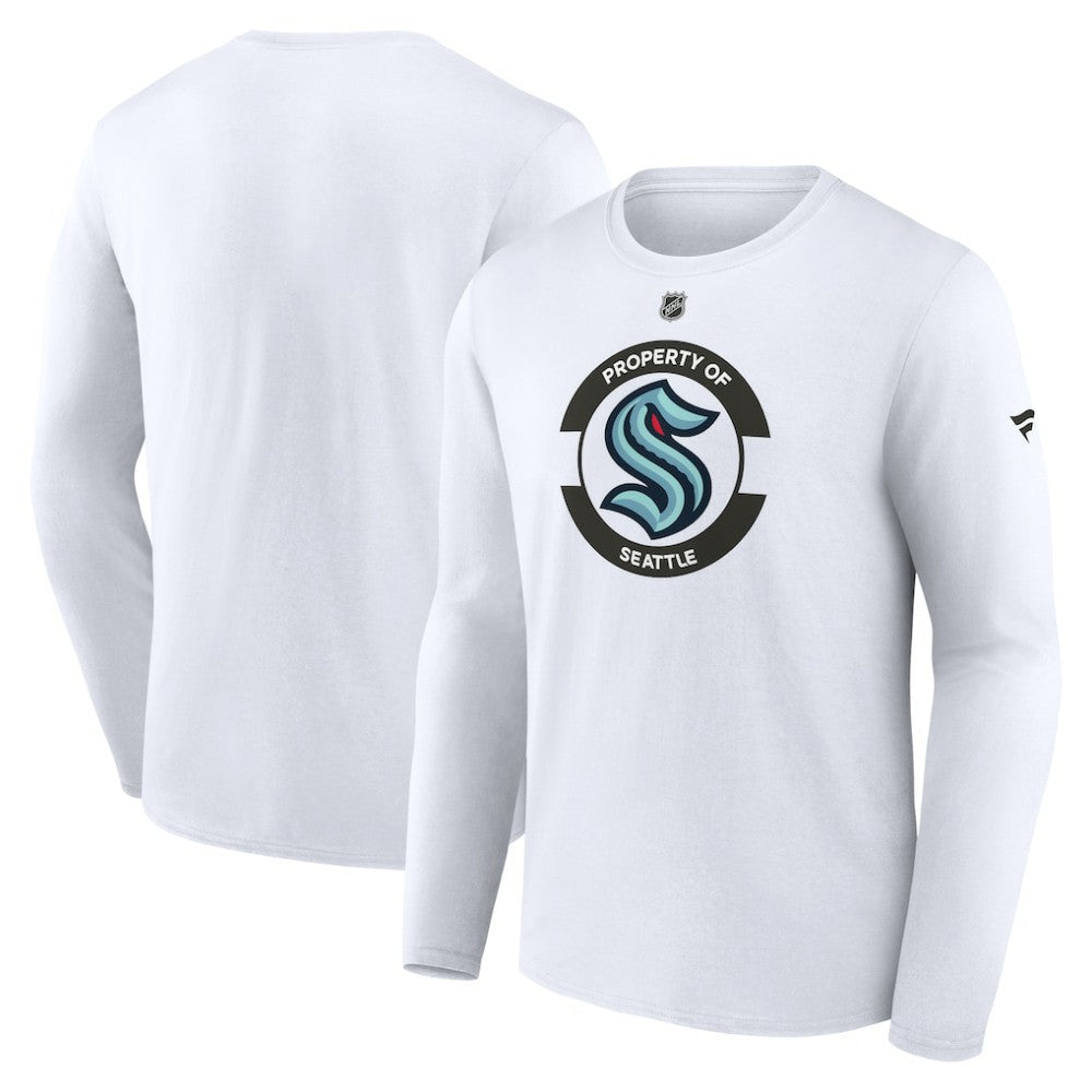 Seattle Kraken Fanatics Authentic Pro Core Secondary Long Sleeve T-Shirt - White T-shirts