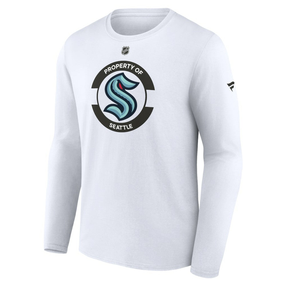 Seattle Kraken Fanatics Authentic Pro Core Secondary Long Sleeve T-Shirt - White T-shirts