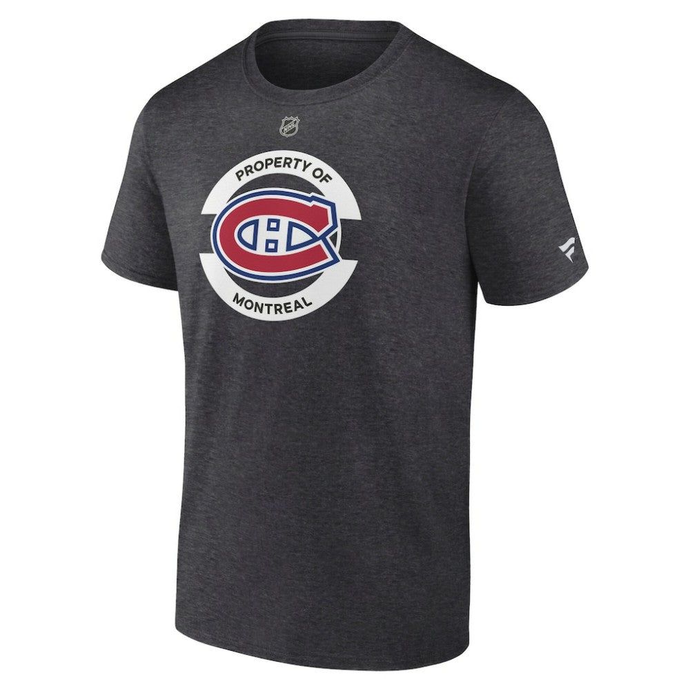 Montreal Canadiens Fanatics Authentic Pro Core Secondary T-Shirt - Heather Charcoal T-shirts