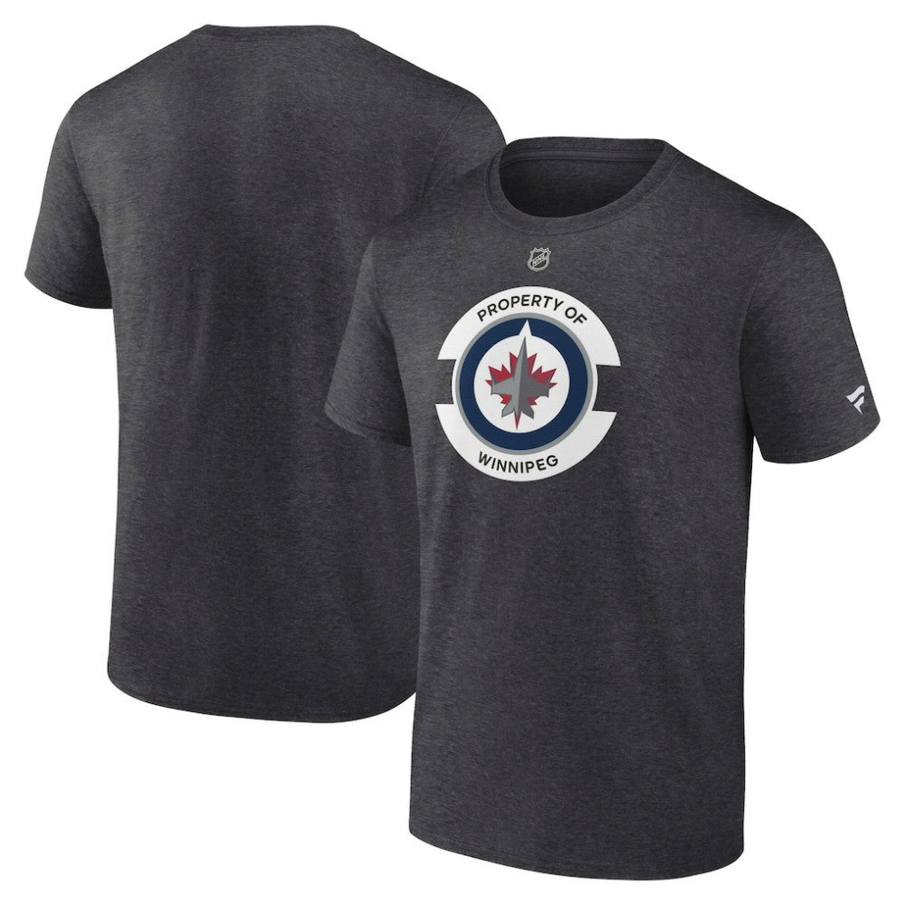 Winnipeg Jets Fanatics Authentic Pro Core Secondary T-Shirt - Heather Charcoal T-shirts