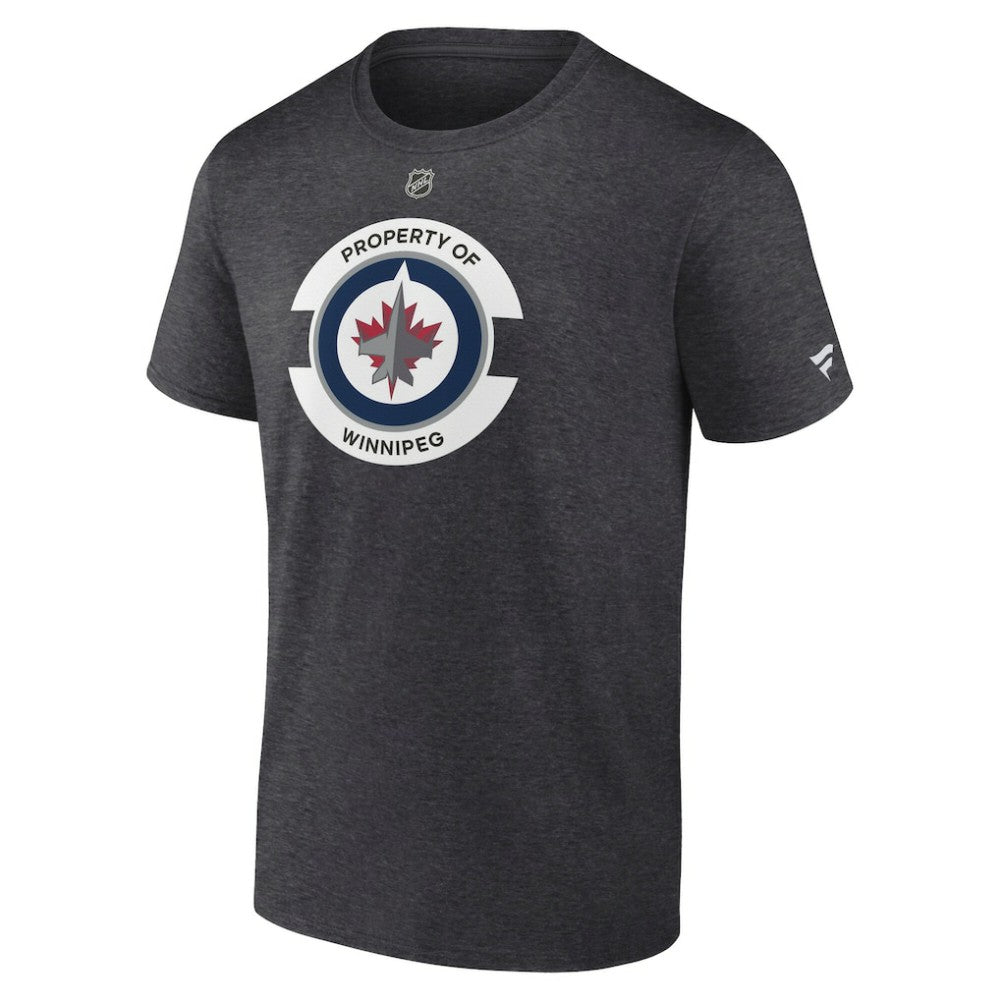 Winnipeg Jets Fanatics Authentic Pro Core Secondary T-Shirt - Heather Charcoal T-shirts
