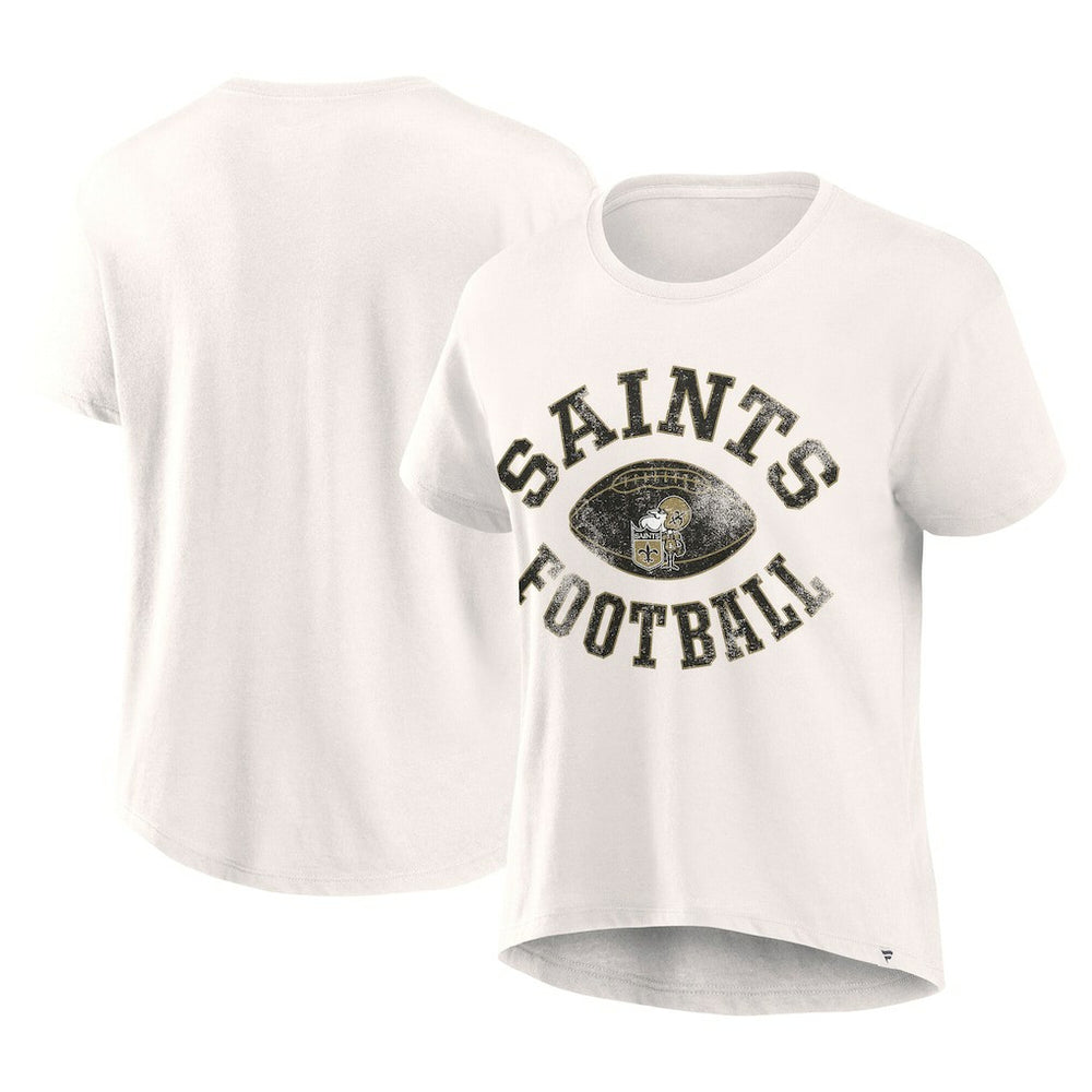 New Orleans Saints Women's Football Home Fashion T-Shirt - Cream on sale