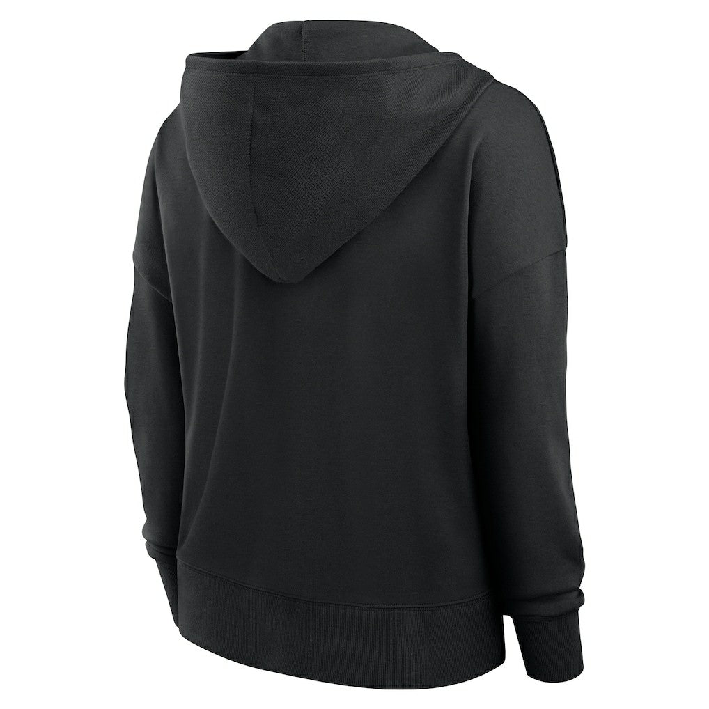 Cincinnati Bengals Women's Blitz Left Lace-Up Pullover Hoodie - Black online