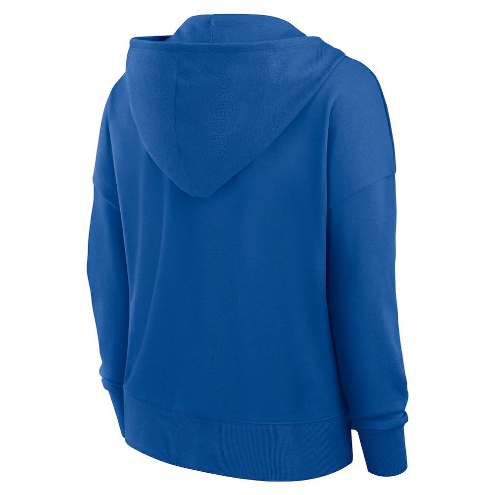 Dallas Cowboys Women's Blitz Left Lace-Up Pullover Hoodie - Royal outlet