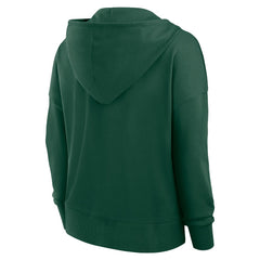 Green Bay Packers Women's Blitz Left Lace-Up Pullover Hoodie - Green sale
