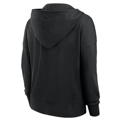 New Orleans Saints Women's Blitz Left Lace-Up Pullover Hoodie - Black online