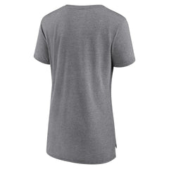 New York Jets Women's Up the Middle Tri-Blend T-Shirt - Heather Gray on sale