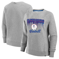 New England Patriots Women's Hit Hard Fleece Pullover Sweatshirt - Heather Gray online
