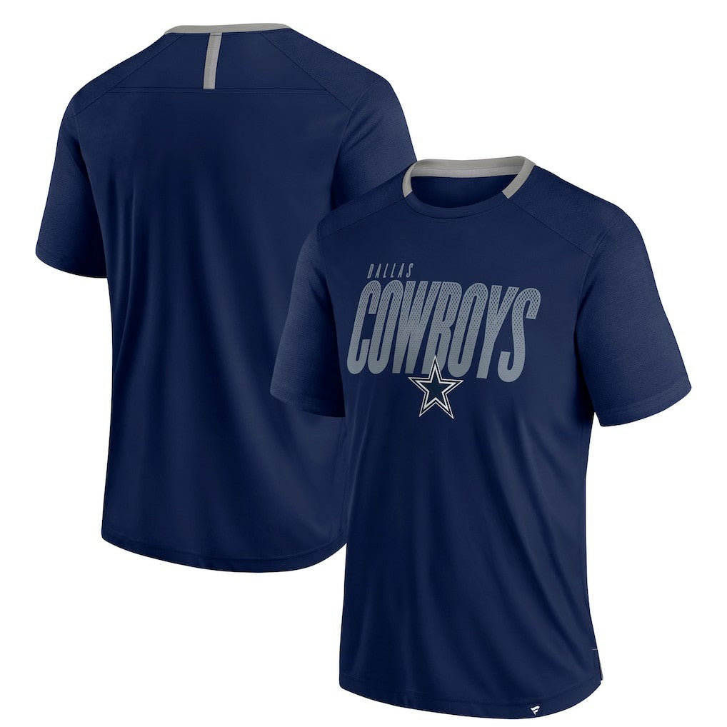 Dallas Cowboys Fade Dot Slant T-Shirt - Navy outlet