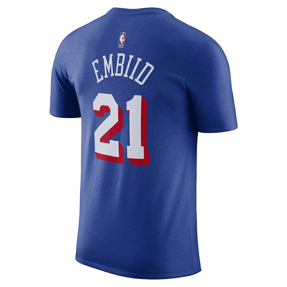 Joel Embiid Philadelphia 76ers Name & Number T-Shirt - Royal for sale