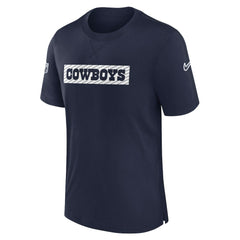 Dallas Cowboys 2024/25 Sideline Player Tri-Blend Performance T-Shirt - Navy outlet