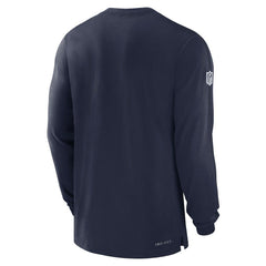 Dallas Cowboys 2024/25 Sideline Player Tri-Blend Performance Long Sleeve T-Shirt - Navy online