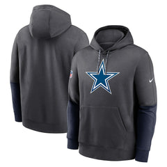 Dallas Cowboys 2024 Sideline Club Pullover Hoodie - Charcoal cheap