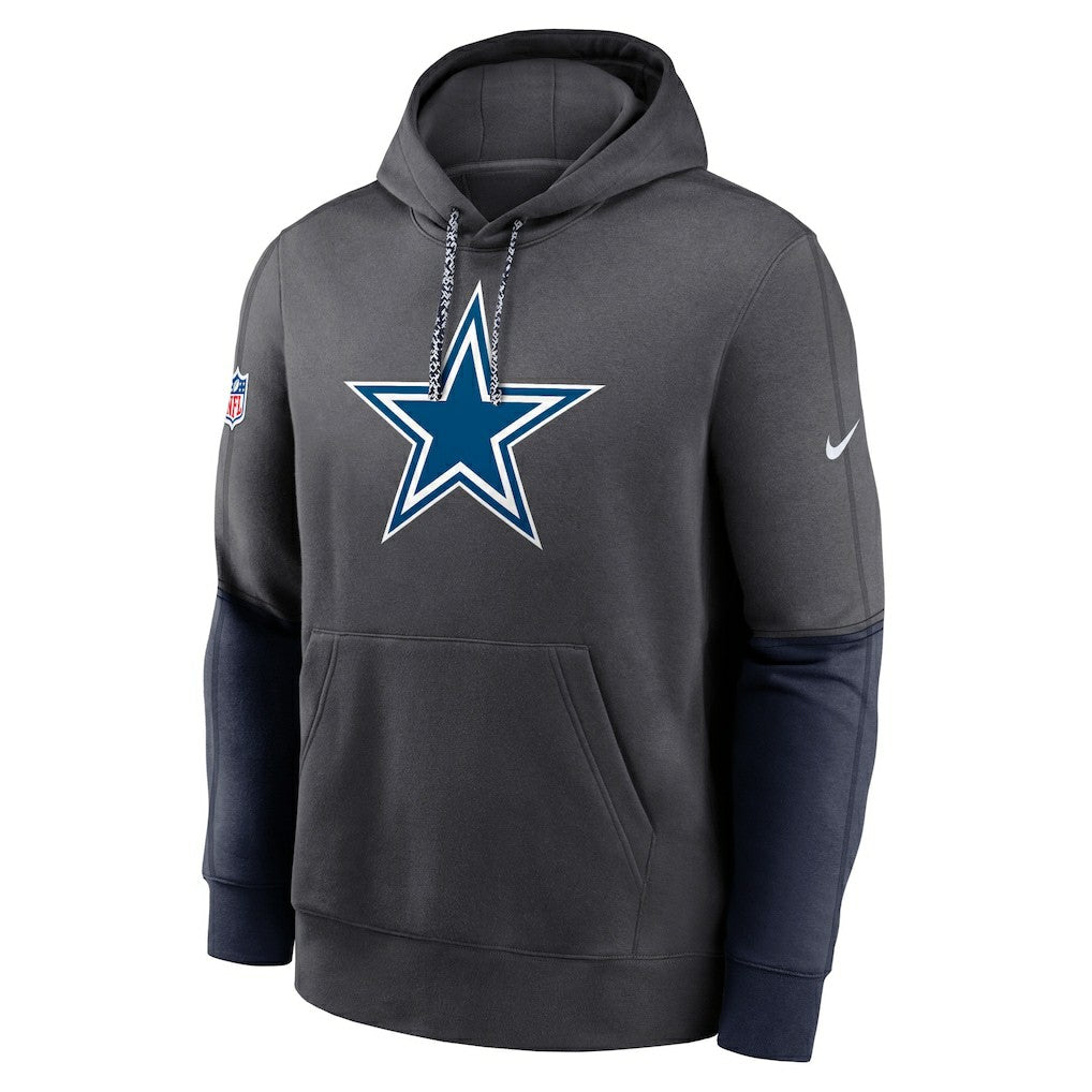 Dallas Cowboys 2024 Sideline Club Pullover Hoodie - Charcoal cheap