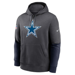 Dallas Cowboys 2024 Sideline Club Pullover Hoodie - Charcoal cheap