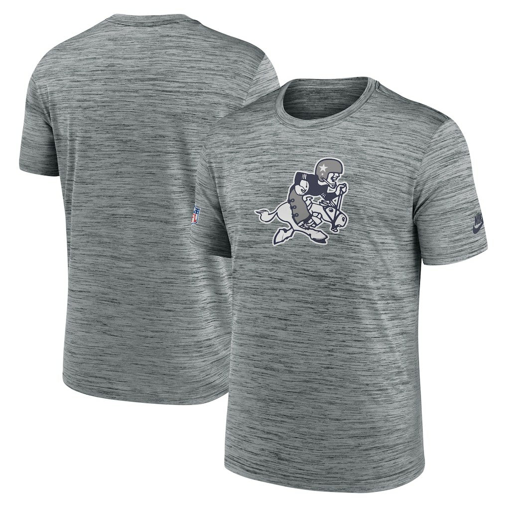 Dallas Cowboys Sideline Velocity Throwback Logo Dri-FIT T-Shirt - Gray online