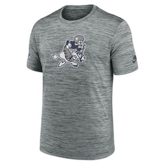 Dallas Cowboys Sideline Velocity Throwback Logo Dri-FIT T-Shirt - Gray online