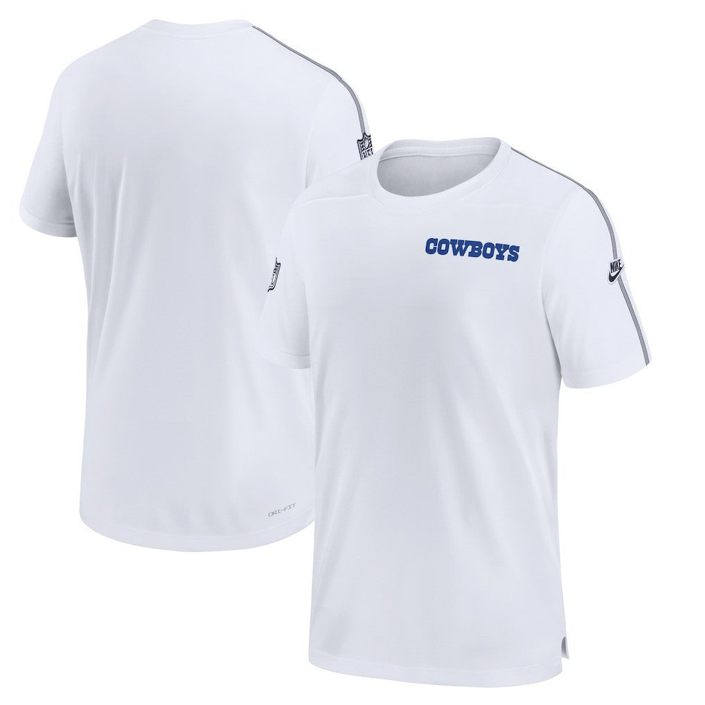 Dallas Cowboys 2024 Sideline Coach UV Performance T-Shirt - White discount