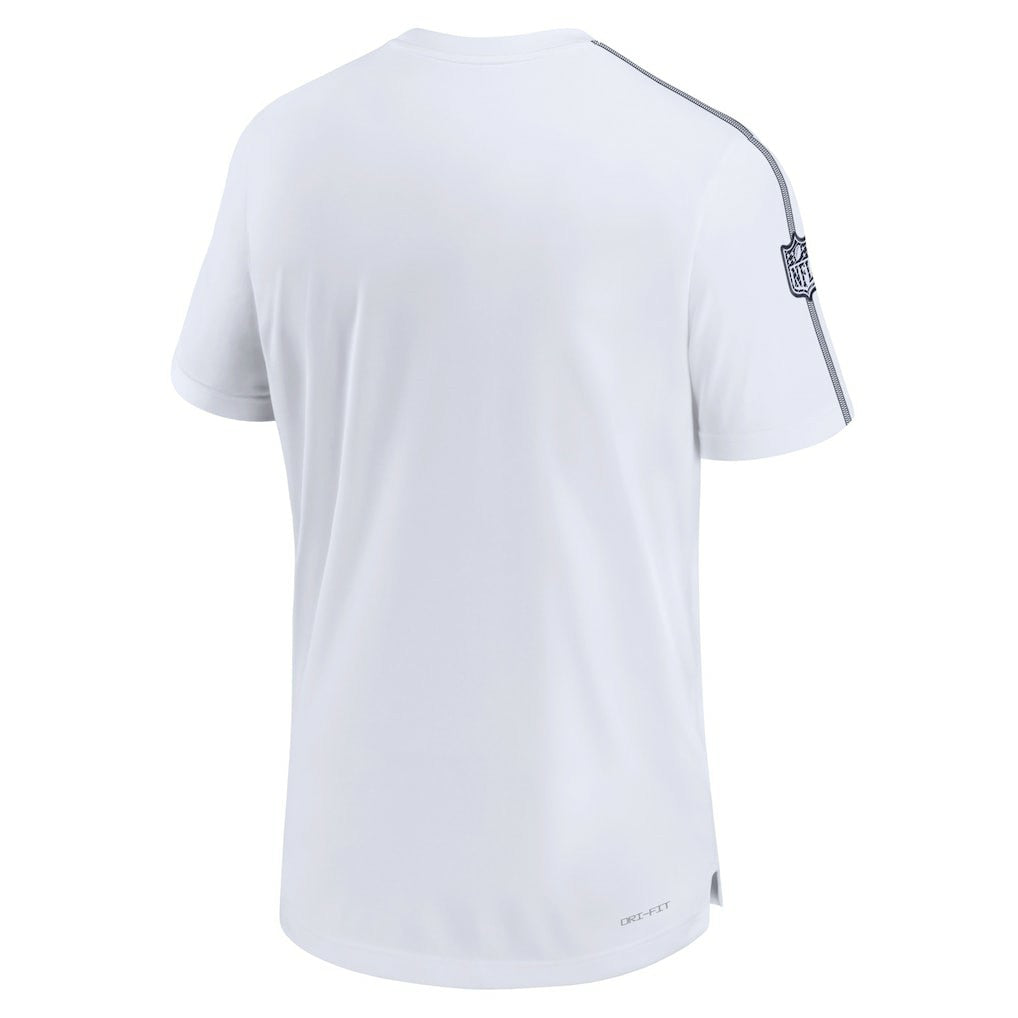 Dallas Cowboys 2024 Sideline Coach UV Performance T-Shirt - White discount