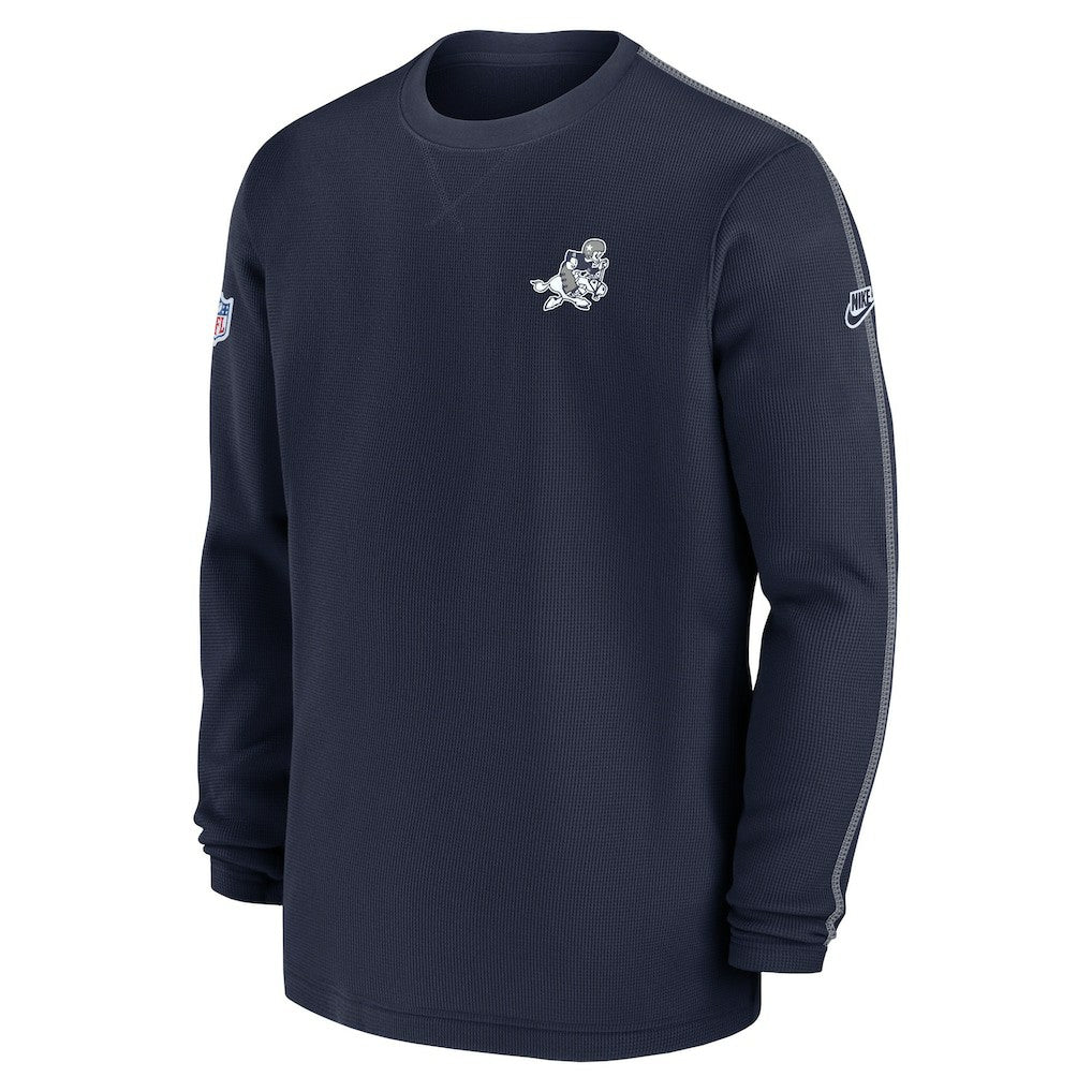 Dallas Cowboys 2024 Sideline Coach Vintage Pullover Sweatshirt - Navy for sale